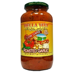 Bella Vita Low Carb Nudel Sauce, Roastid Garlic