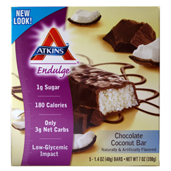 Atkins Endulge Choco Coconut, Dose mit 5 Riegel