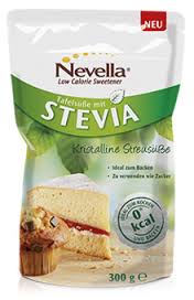 Nevella, Kristalline Streusüße mit Erythritol und Stevia, 300 Gramm