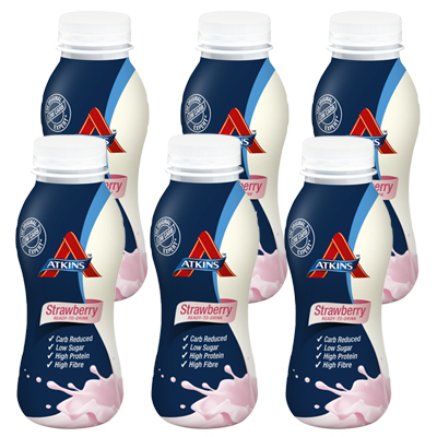 Atkins trinkfertiges Shake Strawberry Yogurt (6 Pack)