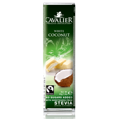 Cavalier Schokolade White Coconut Riegel 40 Gr