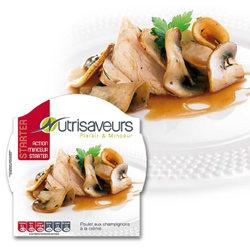 Nutrisaveurs starter, Hähnchenbrust mit Pilzen in Rahm Mahlzeit (270 Gr)